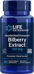 LIFE EXTENSION BILBERRY EXTRACT 100MG 100VEG CAP