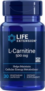 LIFE EXTENSION L-CARNITINE 500mg 30 ΚΑΨΟΥΛΕΣ 