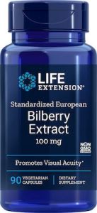 LIFE EXTENSION BILBERRY EXTRACT 100 MG 90 CAPS