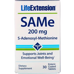 Life Extension SAMe (S-adenosyl-methionine) 200mg