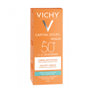 Vichy Ideal Soleil Velvety Cream SPF50+ Αντηλιακή Κρέμα Προσώπου Με Βελούδινη Υφή 50ml
