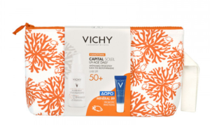 Vichy Capital Soleil UV-Age Daily SPF50+ Λεπτόρρευστο Αντηλιακό Προσώπου Κατά της Φωτογήρανσης 40ml & Δώρο Mineral 89 Probiotic Fractions 10ml