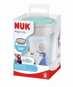 NUK Disney Frozen Magic Cup 230Ml Με Καινοτόμο Χείλος Και Καπάκι, 230ml