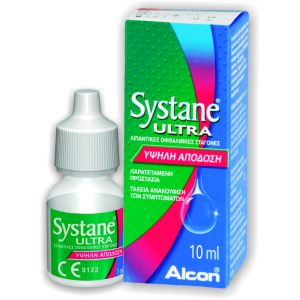Alcon Systane Ultra, Λιπαντικές Oφθαλμικές Σταγόνες 10ml