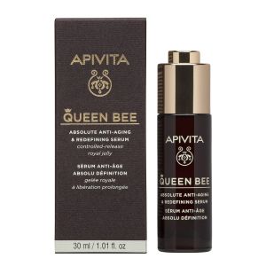 Apivita Queen Bee Anti-Aging & Redefining Serum Ορός Απόλυτης Αντιγήρανσης & Ανόρθωσης Περιγράμματος, 30ml