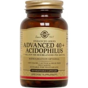 Solgar  Advanced  40+ Acidophilus, 60 φυτικές κάψουλες