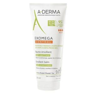 A-Derma Exomega Control Emollient Balm, Mαλακτικό Βάλσαμο για Ξηρό Δέρμα με Τάση Ατοπίας 200ml