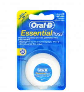 ORAL-B ESSENTIAL FLOSS ΟΔΟΝΤΙΚΟ ΝΗΜΑ ΑΚΥΡΩΤΟ 50Μ
