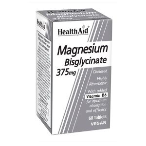 HEALTH AID MAGNESIUM BISGLYCINATE 375mg 60 TABLETS