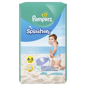 PAMPERS SPLASHERS ΠΑΝΕΣ-ΜΑΓΙΟ ΜΕΓΕΘΟΣ 4-5 (9-15kg), 11 ΤΜΧ