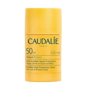 Caudalie Vinosun Protect Invisible Stick SPF50 Αντηλιακό Stick για Πρόσωπο Χείλη & Ευαίσθητες Περιοχές 15g