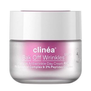 Clinea Bak Off Wrinkles Rich SPF20 Αντιγηραντική Κρέμα Ημέρας 50ml