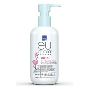 Intermed Euderma Babyderm Girls' Intimate Wash Καθμερινό Καθαριστικό Υγρό για την Ευαίσθητη Περιοχή των Κοριτσιών 250ml
