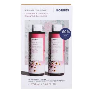 Korres Promo Σετ με Χαμομήλι & Lactic Acid Υγρό Σαπούνι Ευαίσθητης Περιοχής 2x250ml
