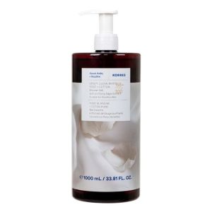 Korres Crispy Clean White Rose + Cotton Shower Gel Λευκά Άνθη + Βαμβάκι Αφρόλουτρο 1lt