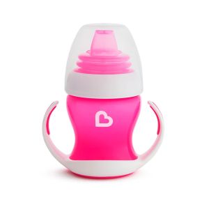 Munchkin Gentle First Cup 4m+ Εκπαιδευτικό Κύπελλο με Λαβές 118ml - Ροζ