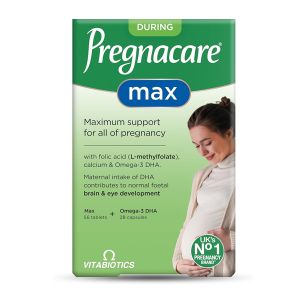 VITABIOTICS PREGNACARE MAX 56 ΤΑΜΠΛΕΤΕΣ + 28 ΚΑΨΟΥΛΕΣ ΜΕ ΩΜΕΓΑ-3